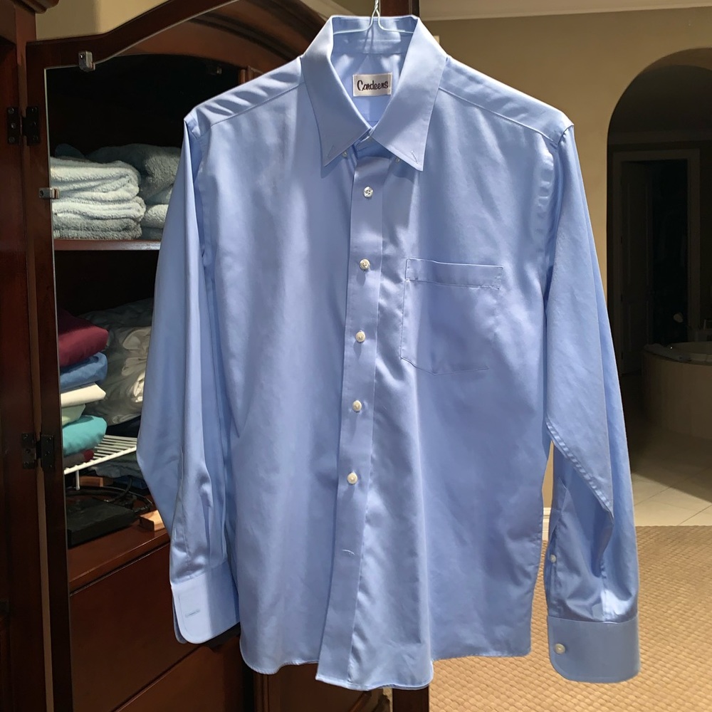 Designer Blue Dress Shirt